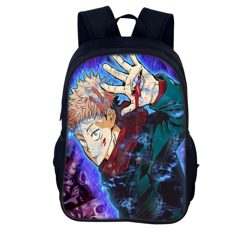 Jujutsu Kaisen Backpack For Men And Women Durable Nylon Casual School Travel Bag