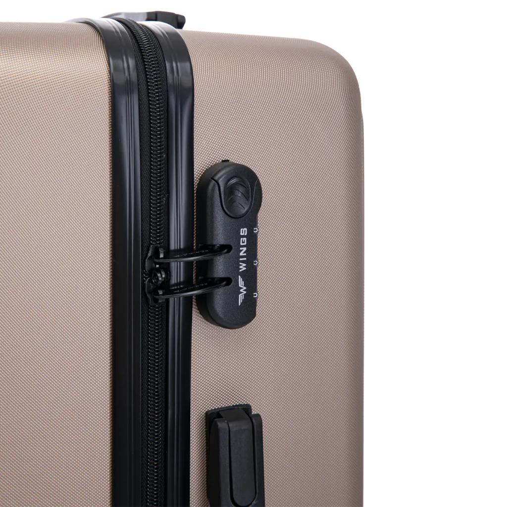 Large Wings Abs+ Coot 28" Champagne Suitcase
