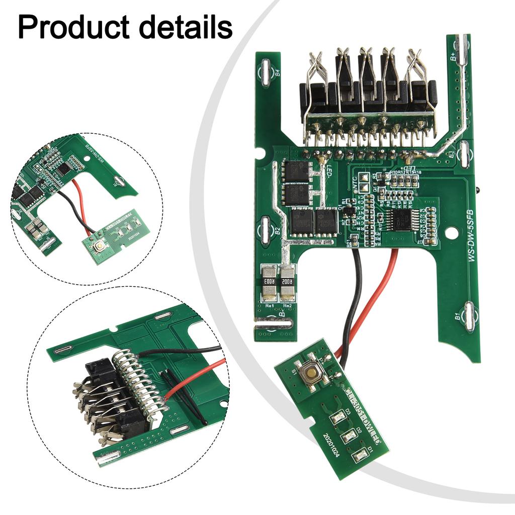Li-Ion Battery PCB Charging Protection Board For DCB200 18V Power Tool Plastic Shell Protection Board  Power Tool