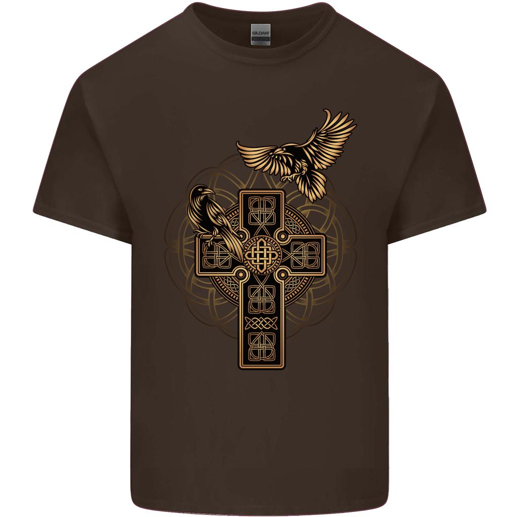 Odins Celtic Raven Viking Thor Ragnar Norse Unisexs Light Cotton TShirt