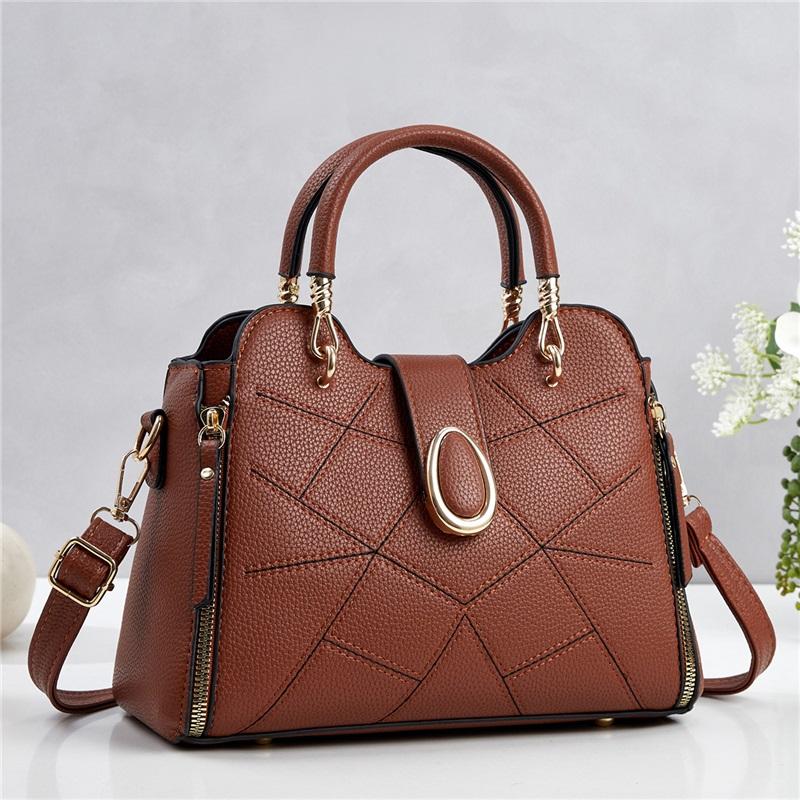 Exquisite Embroidery Premium Texture Handbag For Ladies, Multi-purpose Top Handle Shoulder Crossbody Daily Bag
