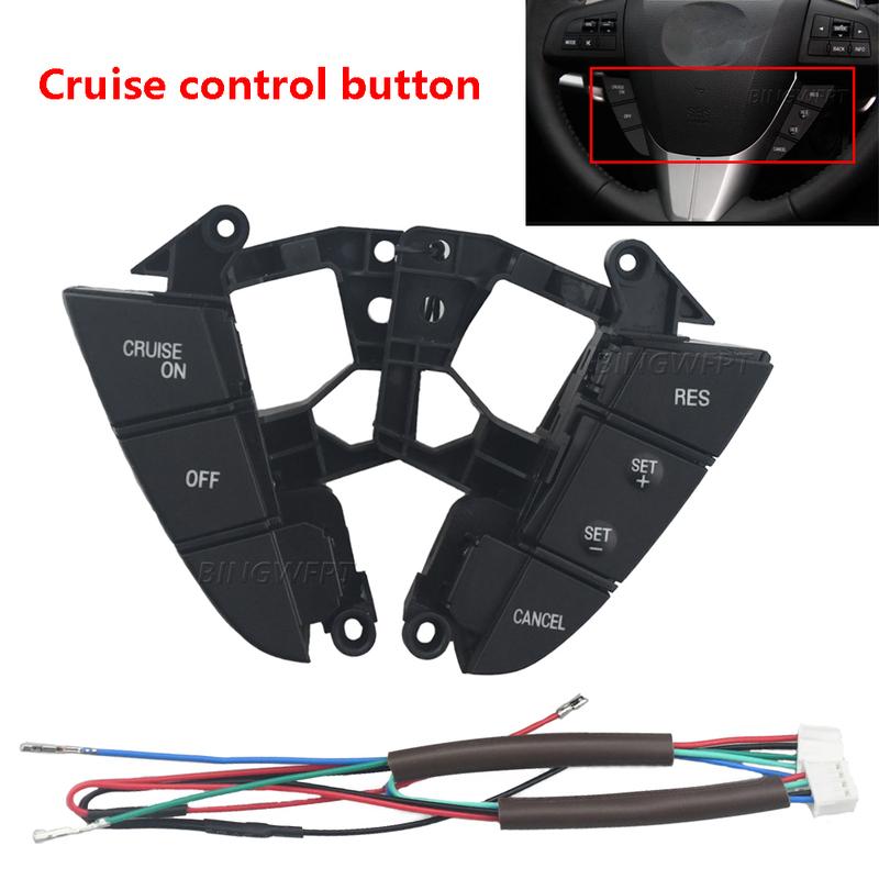 High Quality Steering Wheel Cruise Control Switch Button For Mazda 3 BL Mazda CX5 CX-7 2011-2015