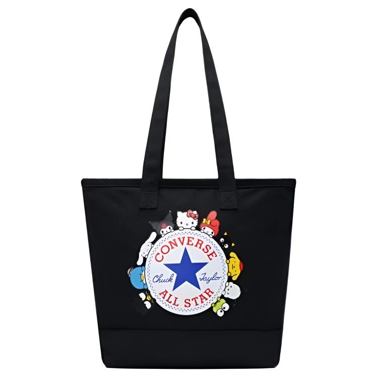 

Converse X Sanrio Collaboration 24L Simple Versatile Cotton Tote Bag Women tote bags Black WA5872-023 Black