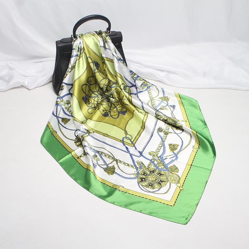 Hochwertige, luxuriöse Seidenschals, Stirnband, Schals, Halstuch für Damen, Ketten-Seidenschal, dekorativer Schal für Damen