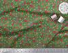 Soimoi Japan Crepe Satin Fabric Berries,Leaves & Floral Artistic Print Fabric by the Metre 42 Inch