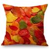 18" Autumn Maple Leaf Red Orange Fall Leaves Decorative Sofa Throw Pillow Cover Hot Sale Cotton Linen Office Chair Cushion Cover