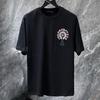 8737 CHROME HEARTS 2025 Lato Nowa Wysokiej Jakości Bawełna Okrągły Dekolt Luźny Duży Rozmiar Męski i Damski T-shirt T-shirt dla Par