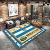 World Cup Football Pattern Square Carpet,Area Rug,Carpet Rug for Living Room Bedroom Sofa Playroom Decor,Non-slip Floor Mat,Holiday Birthday Gifts