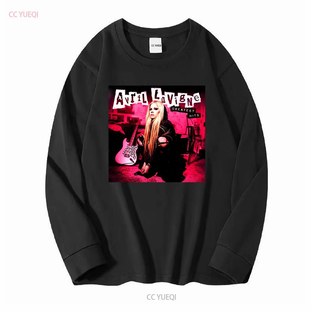 Avril Lavigne Album Greatest Hits Adult T Shirt All Size S To 5XL AL149 Long or Short Sleeves Vintage Washed