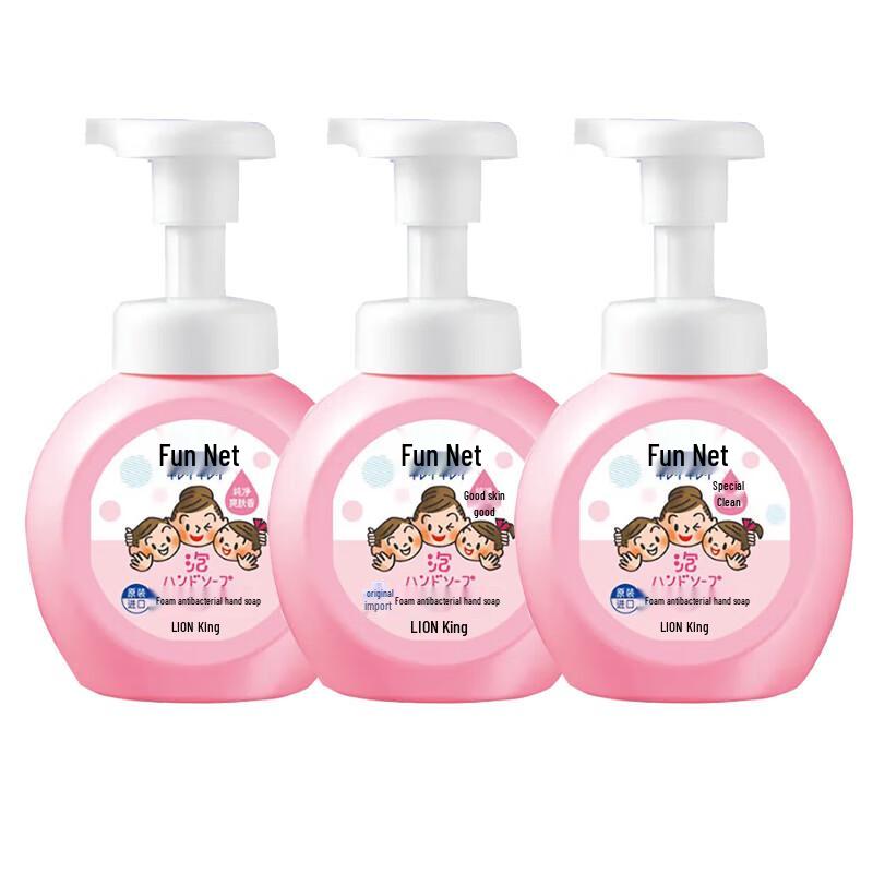

Lion Fun Clean Foaming Antibacterial Hand Wash, 3x250ml