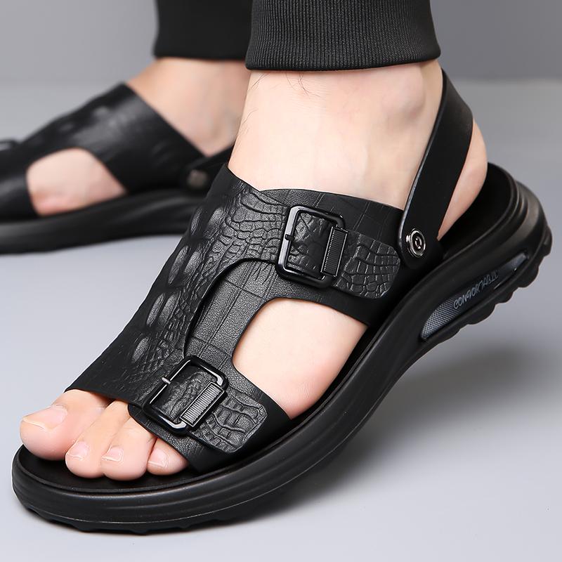 Fashion Outdoor Men's Summer Walking Sandals New Non-slip Sporty Flats Quick Dry Man Wading Aqua Slippers Street Style Open-toe Sandals