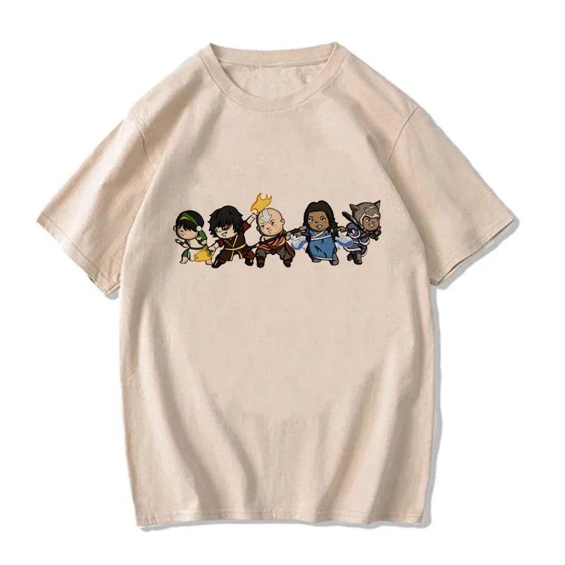 Avatar The Last Airbender Tee Shirt Appa Yip Harajuku EU Size Tshirt Fashion Mange T-shirt Y2k Streetwear Hip Hop Vintage Tops