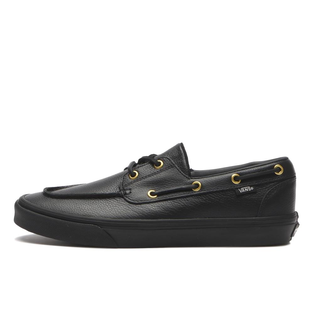 Vans 2 Eyelet Boat Shoe Vn000z11cjk Leather Black 260