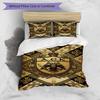 3pcs Duvet Cover Set (1*Duvet Cover + 2*Pillowcase, Without Core), AEK Athens FC Print Bedding Set, Bedroom Decor, All‑Season, Birthday Gift