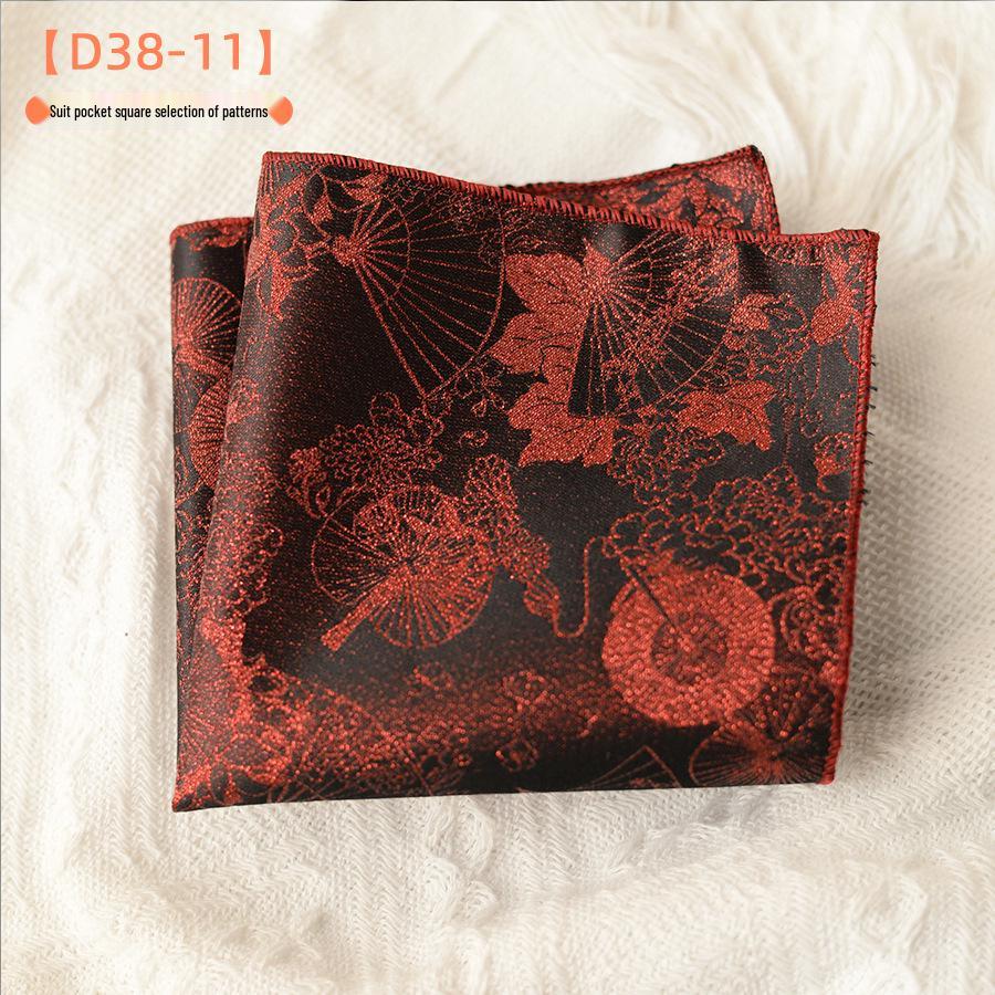 Mouchoir de poche pour costume trois-dimensions au design rétro de luxe