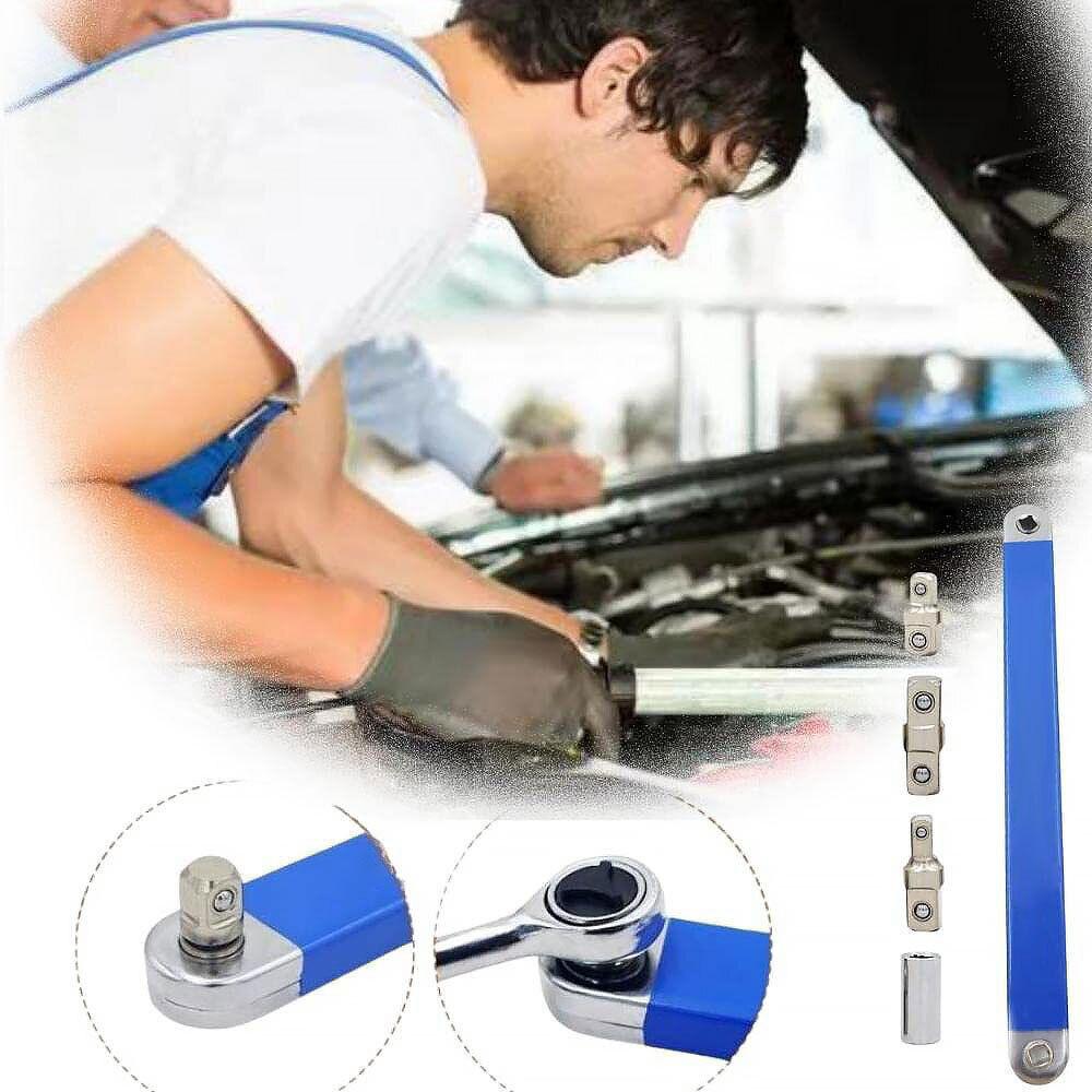 High Carbon Steel 15-inch Offset Extension Wrench Multi-functional Adjustable Tool