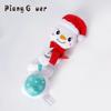 Cartoon Snowman Pet Dog Squeaky Sound Toy Cute Chew Bite Dog Toy Puppy