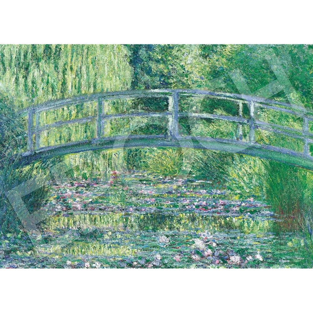 EPOCH Super Small Piece 2000-Piece Jigsaw Puzzle Water Lilies 38x53cm with Glue and Spatula