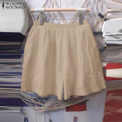 Women Summer Lace Printed Wide Leg Shorts