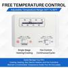 OEM 7330G3351 RV Thermostat Compatible With Coleman Mach Series, 6-Wire Single Stage Heating/Cooling Control Unit For RV AC Systems,12V DC, Bar