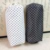 Polka Dot Pencil Case Set Large Capacity Canvas Zipper Pen Pouch For Students School Office Travel Makeup Storage