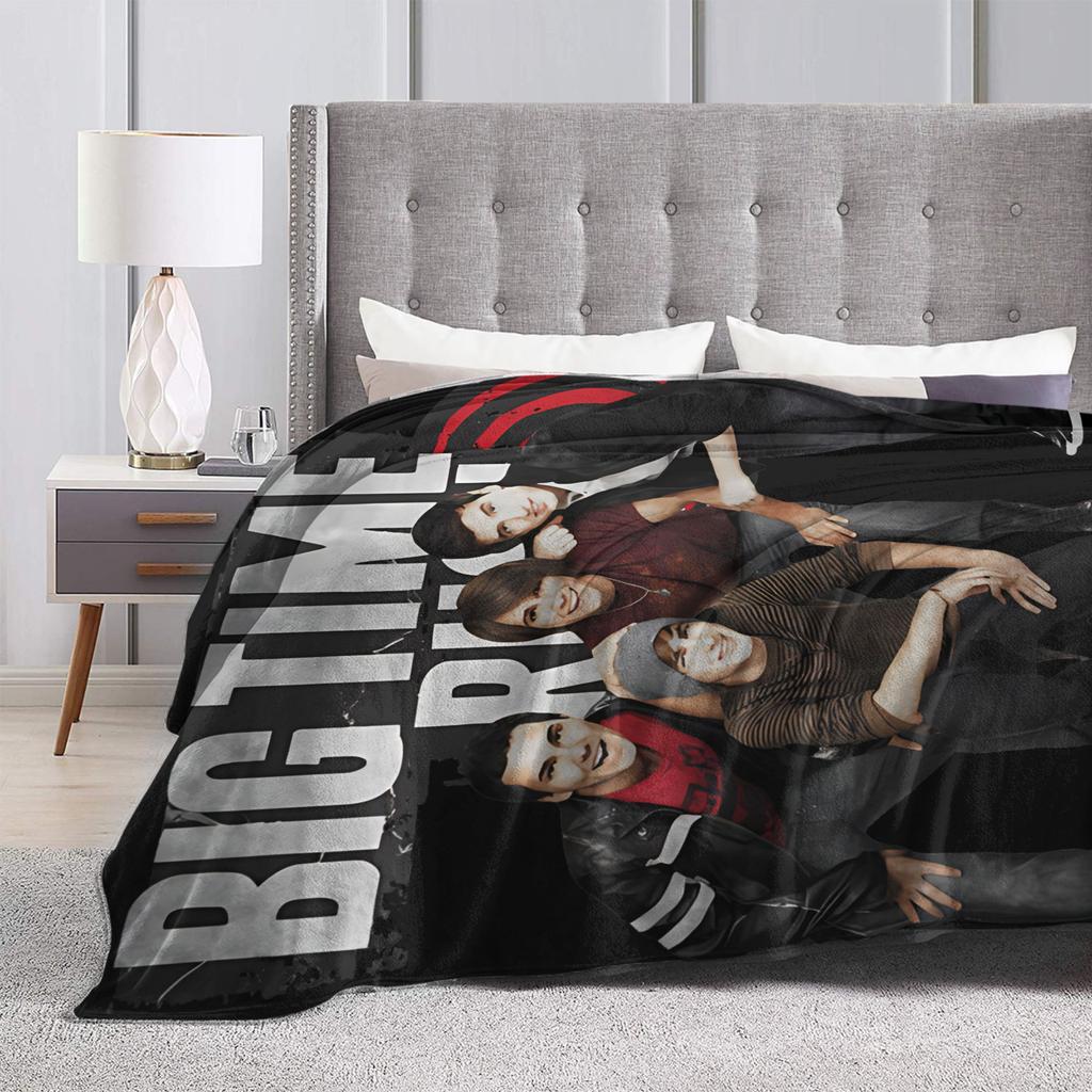 Big Time Rush in Real Life Worldwide Tour 2025 Plush Blanket Boy Girl  Flannel Throw Blanket For Living Room Soft Bedspread Gift