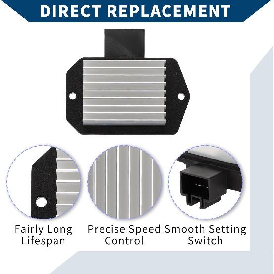 No.8716545030 HVAC Blower Motor Resistor for Toyota Highlander 2008-2016 Heater Blower Resistor Metal ABS 1 Pcs Black