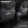 Car Seat Back Anti Kick Cover Pad Leather Protector Mat Tire Valve Cap For F Sport ES LM GS IS NX RX LX IS250 IS430 RX300