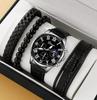 Men's 3-Piece Business Gift Set: Watch, Bracelet, and Necklace for Holidays or Birthdays