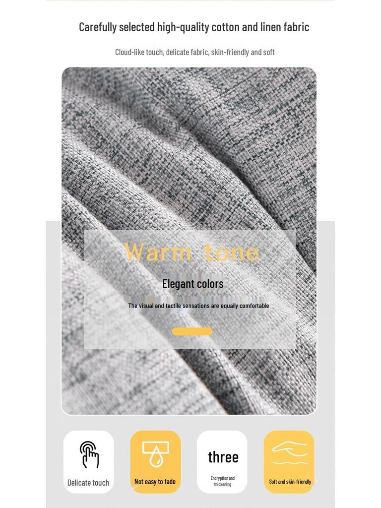 Abnehmbares & Waschbares Dreieckiges Kopfkissen - Imitation Baumwollleinen Tatami Rücken- & Lendenstützkissen