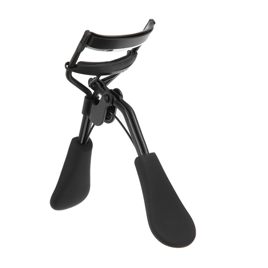 Professional Stainless Steel Eyelash Curler Silicone Ring Pad Eye Lash Curling Tool Black