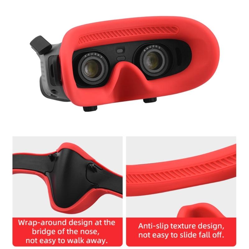 Silicone Anti-Sweat Face Eye Pad Cover Pressure-relieving Head Strap Headband for DJI Avata FPV Headset Accessories