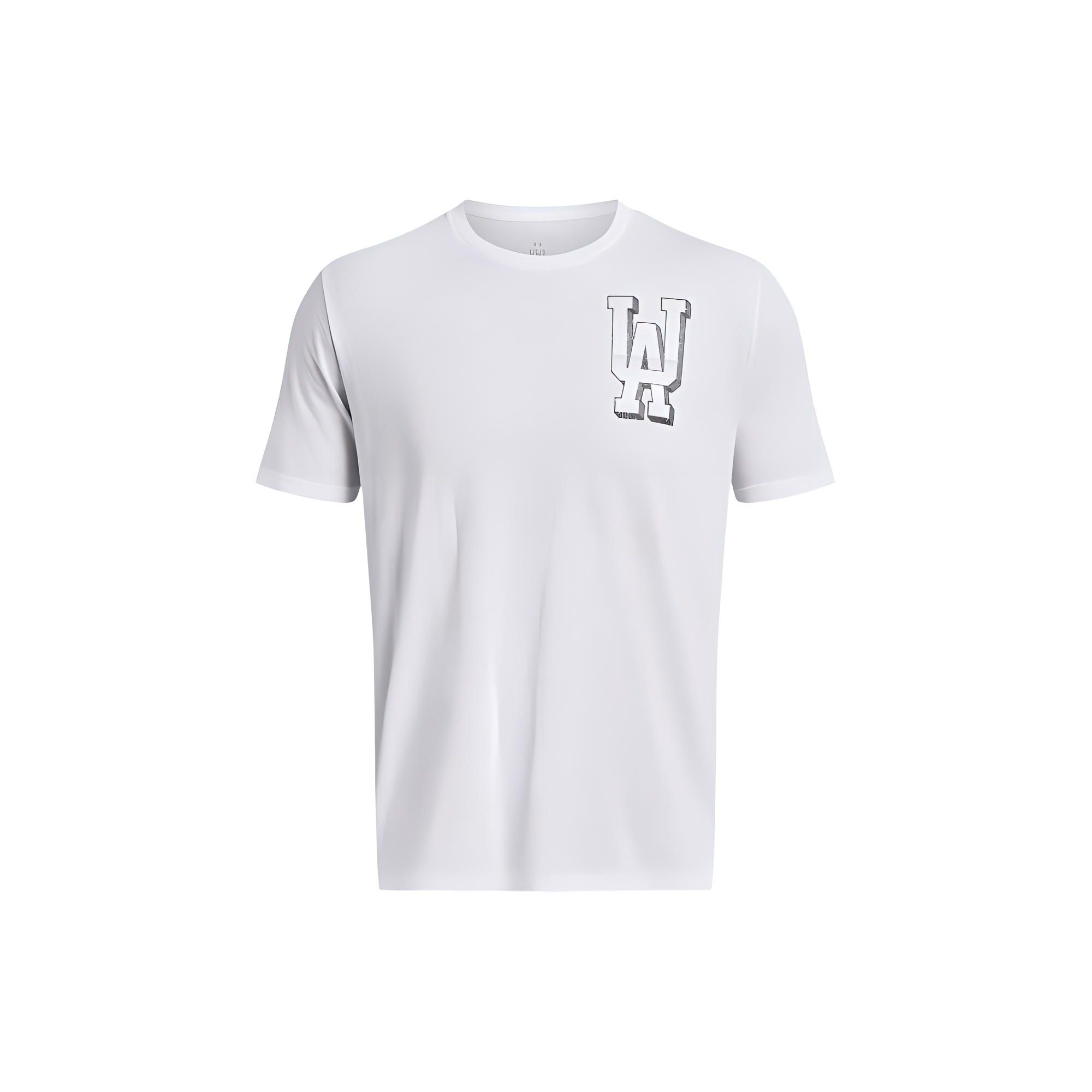 

Under Armour Футболка с коротким рукавом и круглым вырезом Ua Armor Letter Print, мужская белая 1382832-100 XL