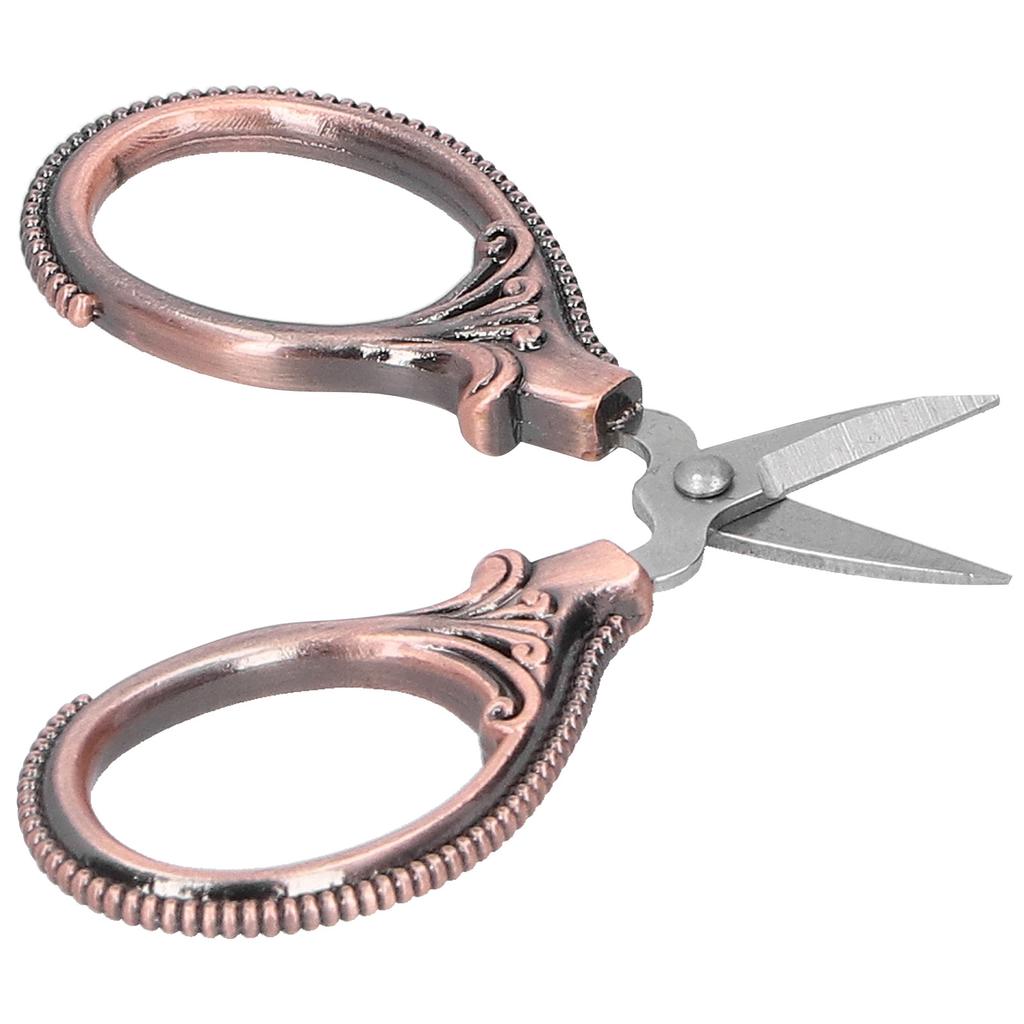 Stainless Steel Sewing Scissors Portable Thread Embroidery Tailor Handicraft ScissorsAntique Copper