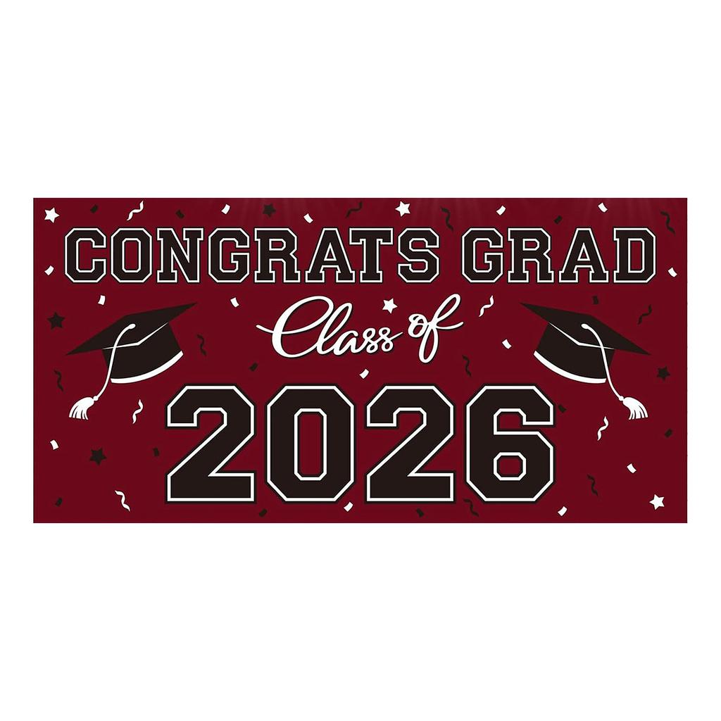 100cm 2026 Graduation Party Background Cloth Banner Graduation Party Photography Props Banner Hanging Cloth