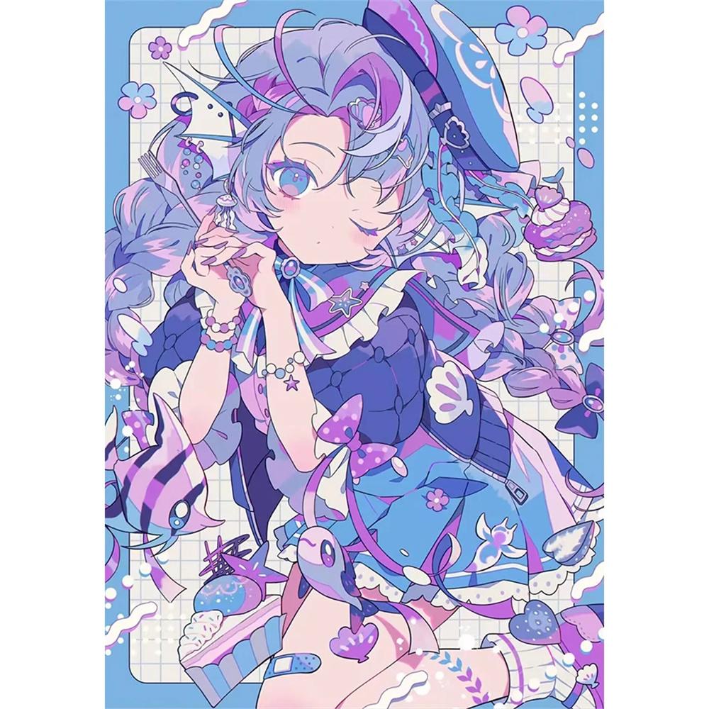 Cartoon Mädchen Diamantmalerei Anime Mädchen Kleben Diamantstickerei Handgefertigt DIY Mosaik Heimdekoration Geschenk