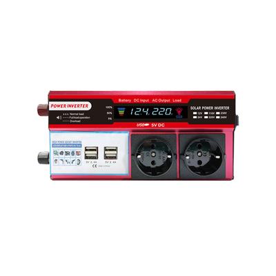 Solar Inverter High Efficiency Sine Inverter Home Car RV Solar Converter with LCD Display