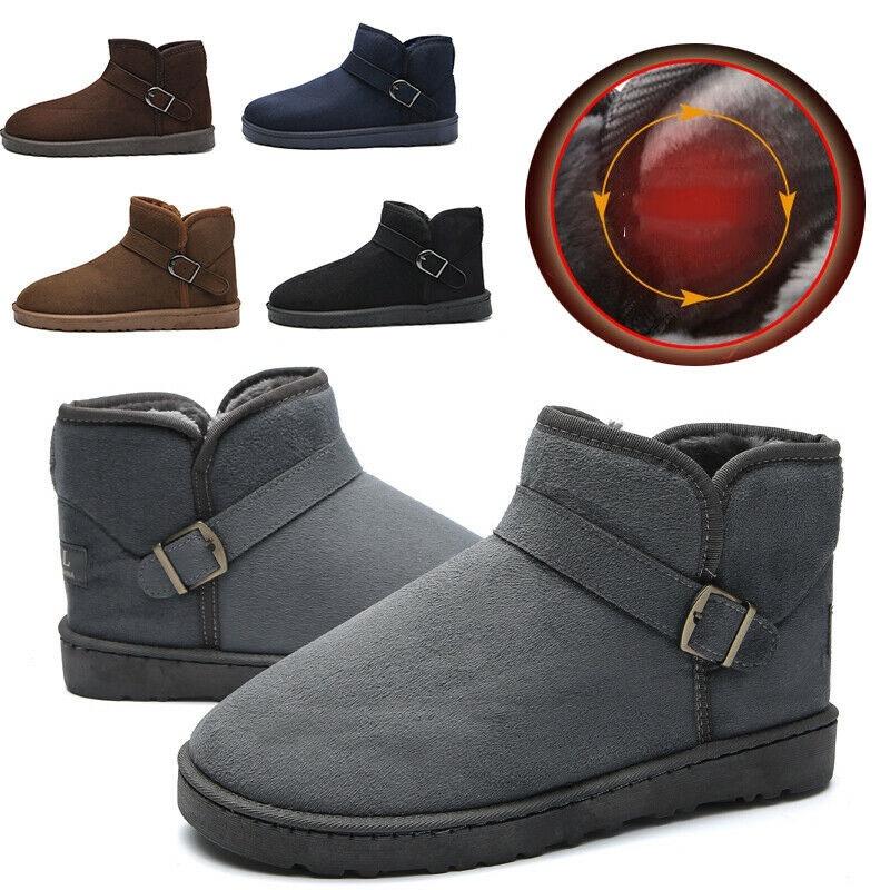 Cozy Waterproof Men Women Winter Snow Boots With Soft Fur Lined Ankle Design