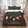 3pcs Bedding Set Christmas Ornaments Includes 1 Comforter + 2 Pillowcases, Without Pillow Inserts, Soft Comfortable, Lightweight Breathable,