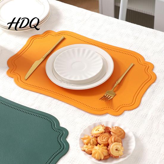 Spritzgeschütztes Platzset PVC-Platzset Wasserdicht Rutschfest Tischmatte Leicht zu reinigen