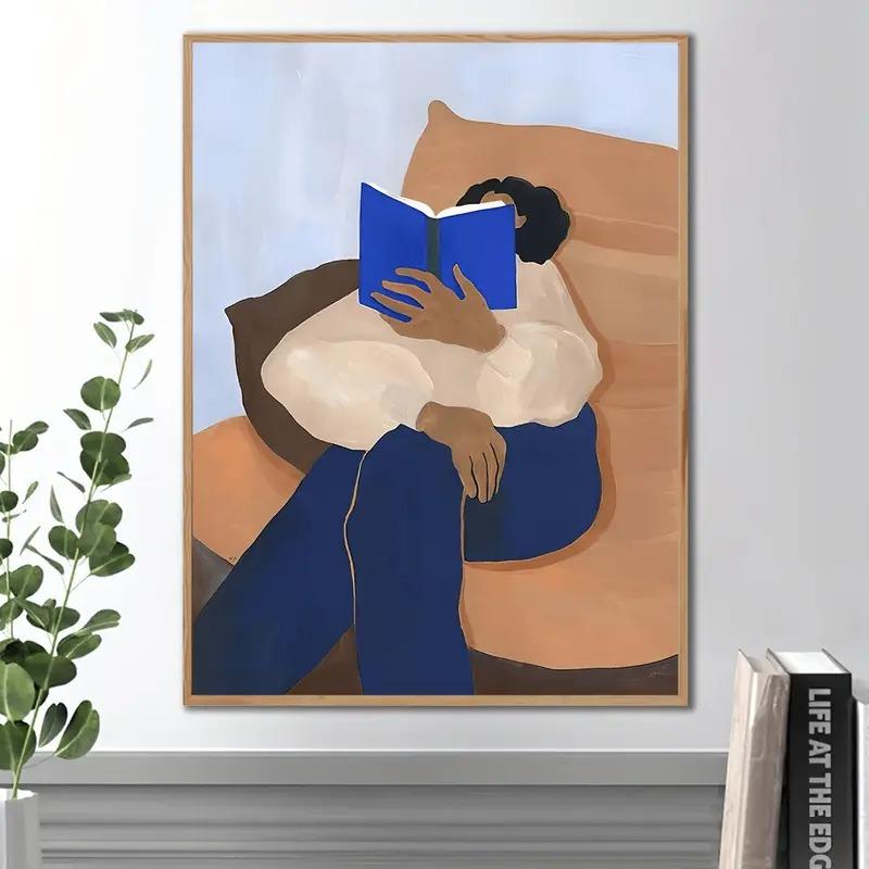 1ks Vintage Abstraktní Ženský Portrét Olejomalba Tisk Moderní Umění Domov Obývací Pokoj Ložnice Koupelna Plátno Nástěnné Umění Dekor