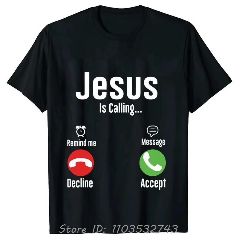 Jesus Print T-shirt Christ Casual Short Sleeve Men's Clothing Fitness T Shirt Harajuku Streetwear Funny Cotton Tshirt Tops