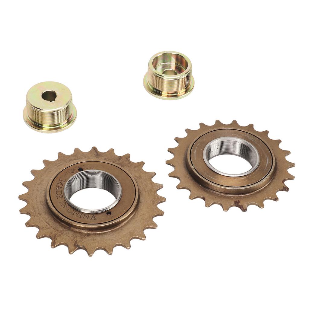 Bike 24T Freewheel Bike Freewheel Adapter Iron with 22T 24T Freewheel Left Right Drive Freewheel Adapter for Modification
