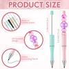 12Pcs Bead Eternal Pencils Beadable Pencil Inkless Pencil Plastic Everlasting Pencils Infinity Reusable Pencil for Kids