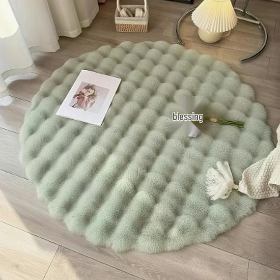 Best-Selling Velvet Plush Round Rug - Thickened, Cold-Insulation for Living Room, Sofa, or Coffee Table