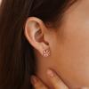 Silk Floral Alice Mini Earrings