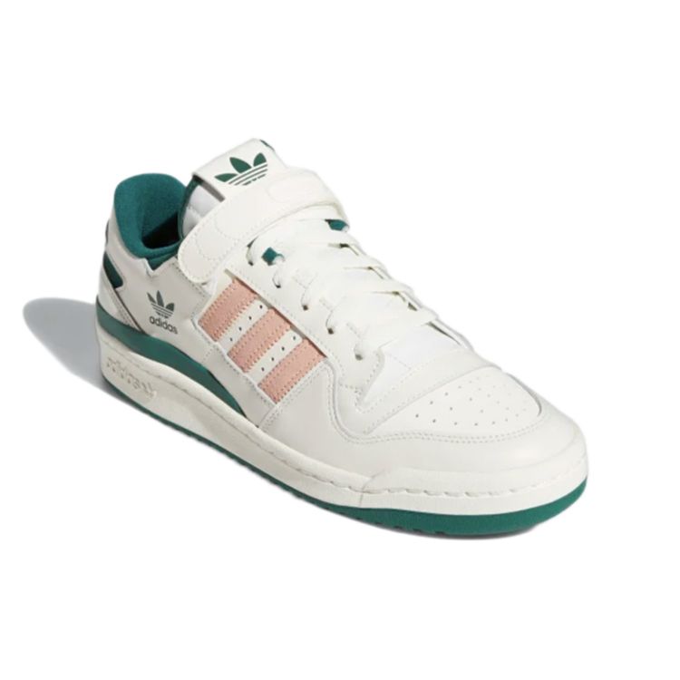 Кроссовки унисекс adidas Forum 84 Low Collegiate Green Glow Pink White Off-White H01671 46 — фото 3