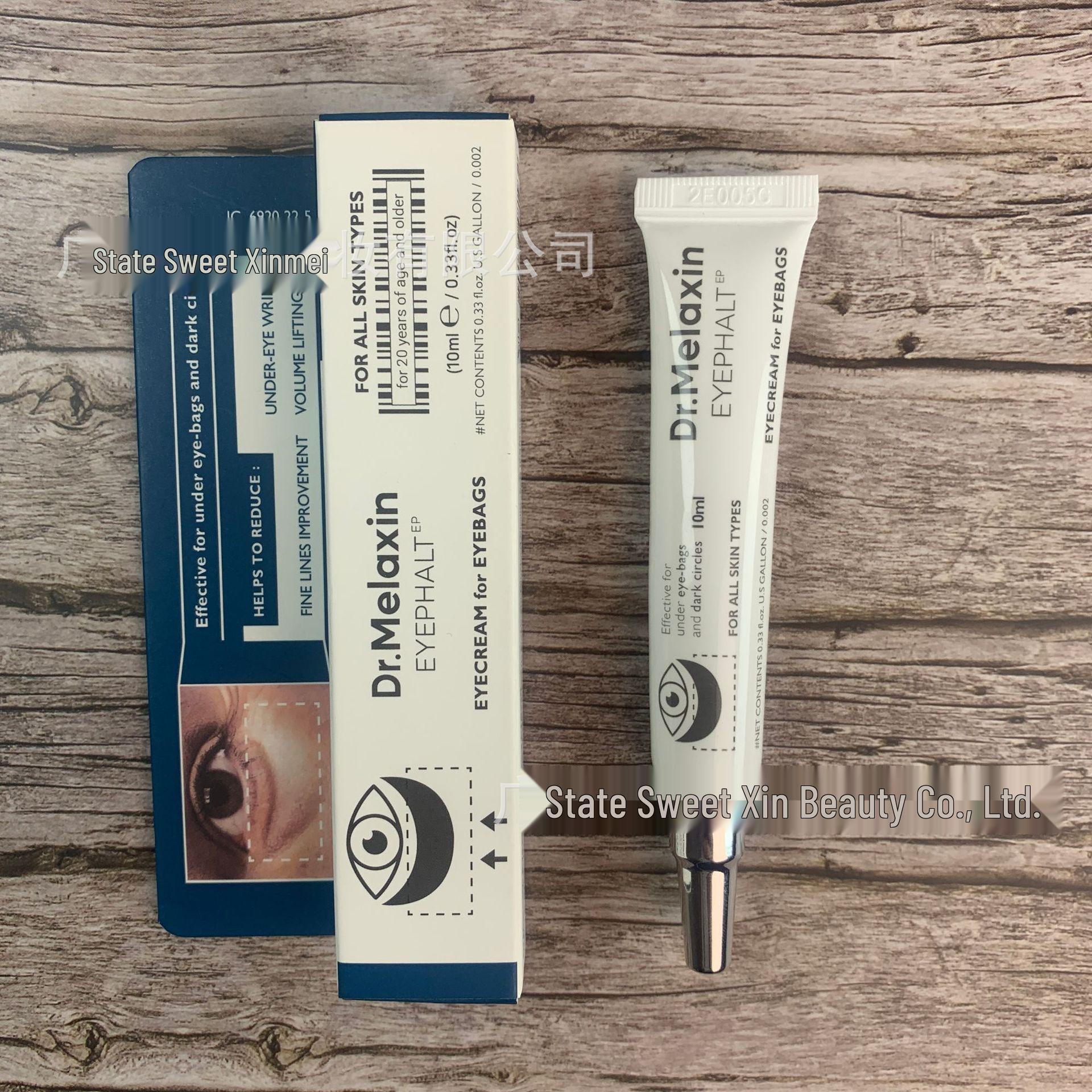 DR. Melaxin Repair Augencreme 10g - Ultimative Lösung für eingefallene Bereiche, Tränenrinnen und dunkle Augenringe. Eye Cream 10ml white