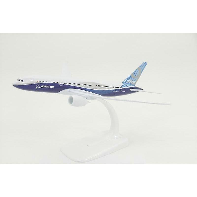 18CMclassic 1:300 Scale Boeing787airline Aircraft Model Alloy Collectible Display Toy Blue Airplane Collection Kids Children Toy