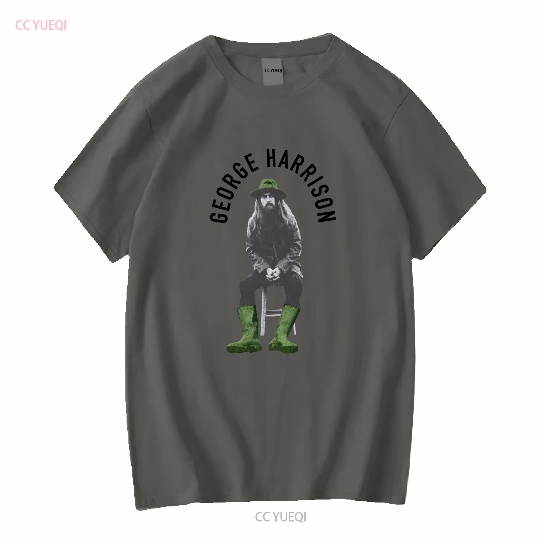 

George Harrison design For Fans All Size T Shirt 1V2763 long sleeves vintage Washed Comfortable Stretched Stylish homme Unisex 4XL